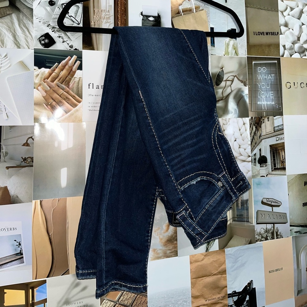 HALLE Mid-Rise Super Skinny Jeans